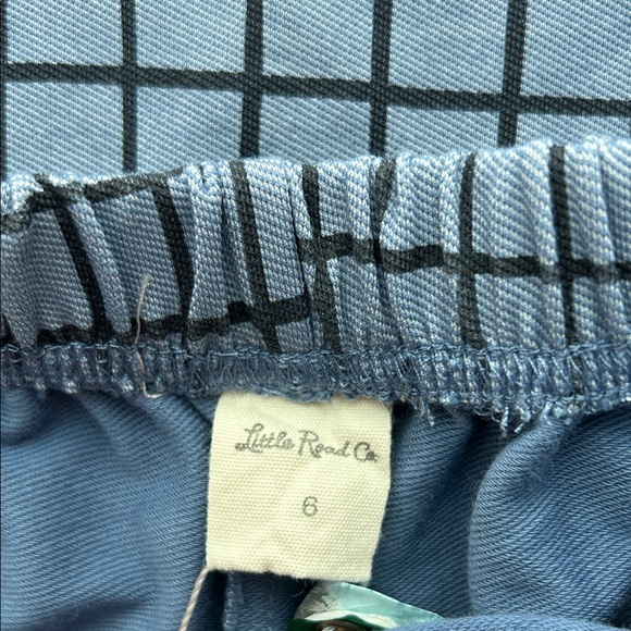 Little Road Co Boys Blue Checkered Hoodie and Shorts Set - Picture 3 of 4